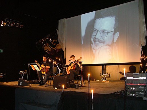 Koncert w Ełku, scena z oddali