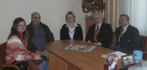 Przed obradami jury: Beata Igielska, Zbigniew Łapiński, Katarzyna Walentynowicz, o.Wacław Oszajca, Wiesław Włodarski
